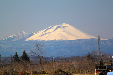 浅間山　上里サービスエリアにて　上里町