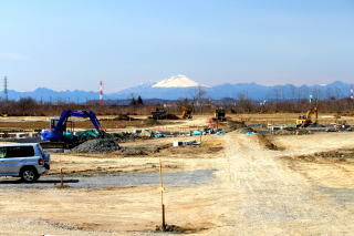 上里SA　工事中　上里町