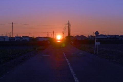 初日の出　上里町