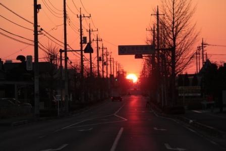 初日の出　上里町　役場