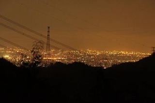 間瀬峠　夜景　本庄上里方面